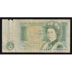 UNITED KINGDOM - PICK 377 b - 1 POUND - NON DATE (1981-84)