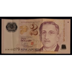 SINGAPORE - PICK 46 a - 2 DOLLARS - 2005 - POLYMERE