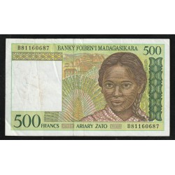 MADAGASCAR - PICK 75 b - 500 FRANCS (100 ARIARY) - ND 1994