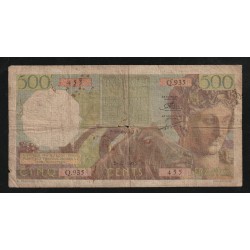 ALGERIEN - PICK 106 - 500 FRANCS - 02/12/1955