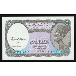 EGYPT - PICK 182 j - 5 PIASTRES - L.1940 (ND1971) - SERIE 50