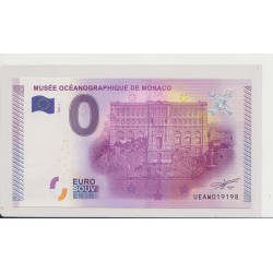 FRANCE - TOURISTIC 0 EURO SOUVENIR NOTE - OCEANOGRAPHIC MUSEUM OF MONACO - 2015