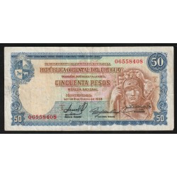 URUGUAY - PICK 38 - 50 PESOS - L.1939 - SERIE C