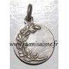 PENDENTIF - Personnage en toge et casque à plumes - ARGENT