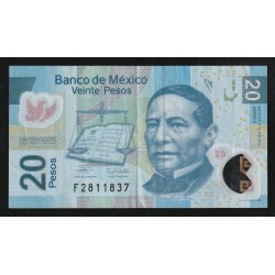 MEXICO - PICK 122 b - 20 PESOS - 19/06/2006