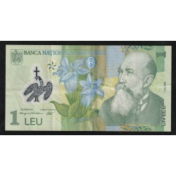 ROMANIA - PICK 117 e - 1 LEU - 01/07/2005 - PREFIXE 09