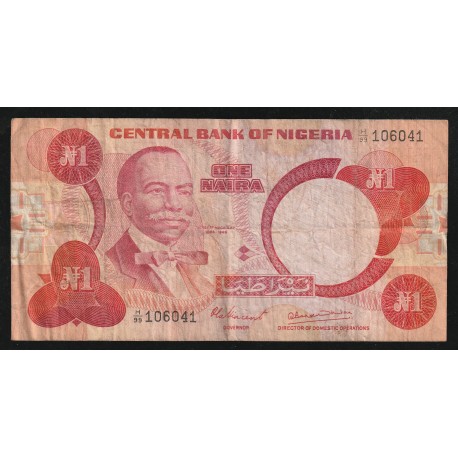 NIGERIA - PICK 19 A - 1 NAIRA - NON DATÉ (1979 - 1984)