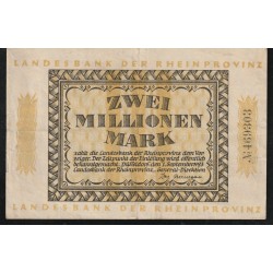 DEUTSCHLAND - NOTGELD - DUSSELDORF - LANDESBANK DER RHEINPROVINS - 2 MILLION MARK - 01/09/1923