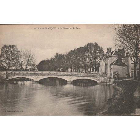 KOMITAT 51300 - VITRY-LE-FRANCOIS - DIE MARNE UND DIE BRÜCKE