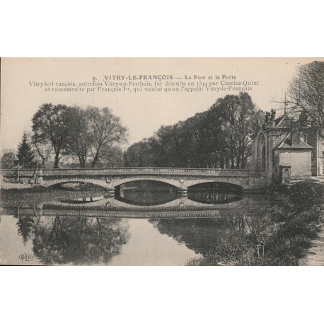 KOMITAT 51300 - VITRY-LE-FRANCOIS - DIE BRÜCKE UND DAS TOR