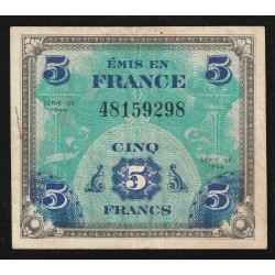 FAY VF 17/01 - 5 FRANCS DRAPEAU - JUIN 1944 - PICK 115