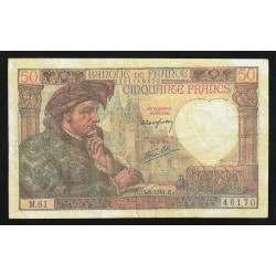 FAY 19/11 - 50 FRANCS JACQUES COEUR - 15/05/1941 - PICK 93 - REPRODUCTION