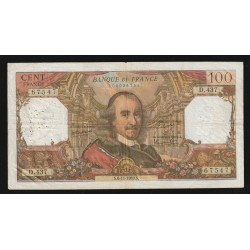 FRANCE - PICK 149 - 100 FRANCS  - TYPE CORNEILLE - 06/11/1969 - D.437