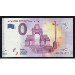 FRANCE - TOURISTIC 0 EURO SOUVENIR NOTE - THIEPVAL MEMORIAL - 2017-2