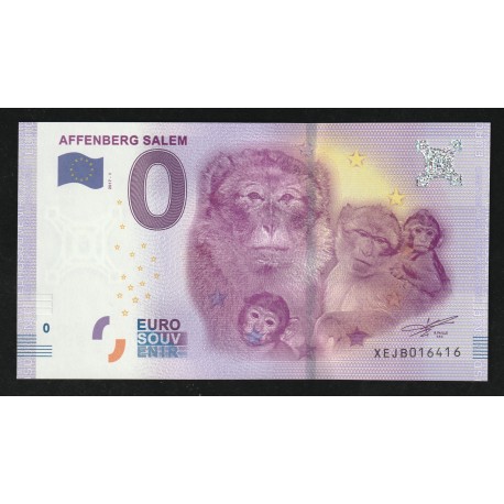 GERMANY - TOURISTIC 0 EURO SOUVENIR NOTE - AFFENBERG SALEM - 2017-1