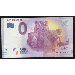 GERMANY - TOURISTIC 0 EURO SOUVENIR NOTE - ZOO DUISBURG - 2017-2