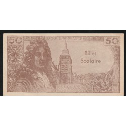 FRANCE - DUMMY TICKET - 50 FRANCS RACINE - FOR SCHOOL USE