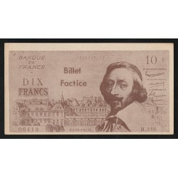 FRANCE - DUMMY TICKET - 10 FRANCS RICHELIEU - FOR SCHOOL USE