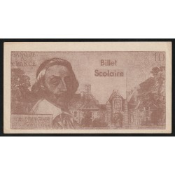 FRANCE - DUMMY TICKET - 10 FRANCS RICHELIEU - FOR SCHOOL USE