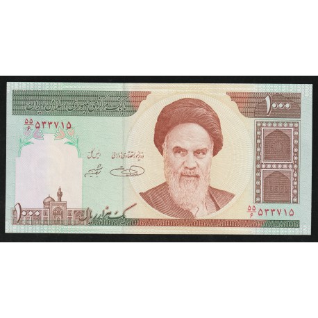 IRAN - PICK 143 d - 1000 RIALS - NON DATE (1992) - SIGN 31