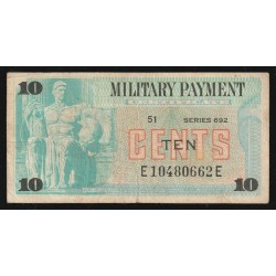 ÉTATS-UNIS - PICK M92 - 10 CENTS - ND (1970)