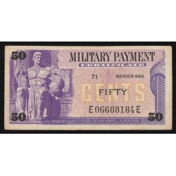 ÉTATS-UNIS - PICK M93 - 50 CENTS - ND (1970)