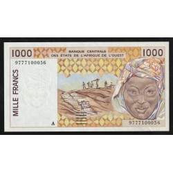 WEST AFRICAN STATES - IE HOW - PICK 111 A i  - 1.000 FRANCS 19(95) - "A" - B C E A O