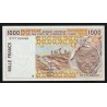 ÉTATS DE L'AFRIQUE DE L'OUEST - CÔTE D'IVOIRE - PICK 111 A g - 1.000 FRANCS 19(97) - "A"- B C E A O