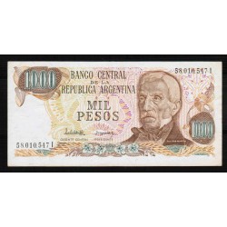 ARGENTINE - PICK 304 d - 1 000 PESOS ( 1976 - 1983 )