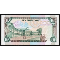 KENIA - PICK 24 a - 10 SHILLINGS - 14/10/1989