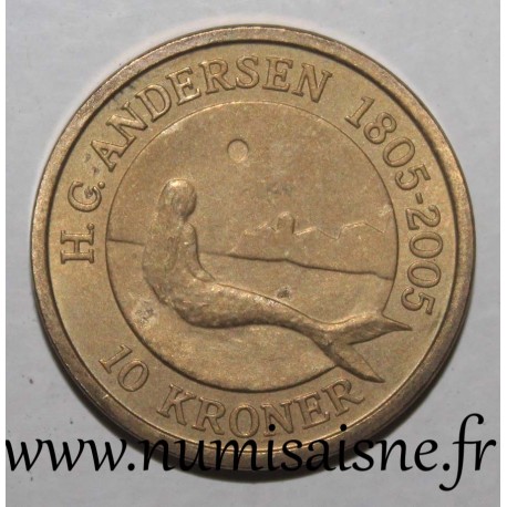 DÄNEMARK - KM 900 - 10 KRONER 2005 - Märchen - Die kleine Meerjungfrau