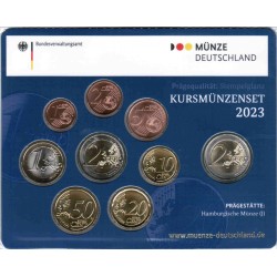 ALLEMAGNE -  COFFRET EURO 2023 - ATELIER J - 9 PIECES (5.88 EUROS) - BRILLANT UNIVERSEL