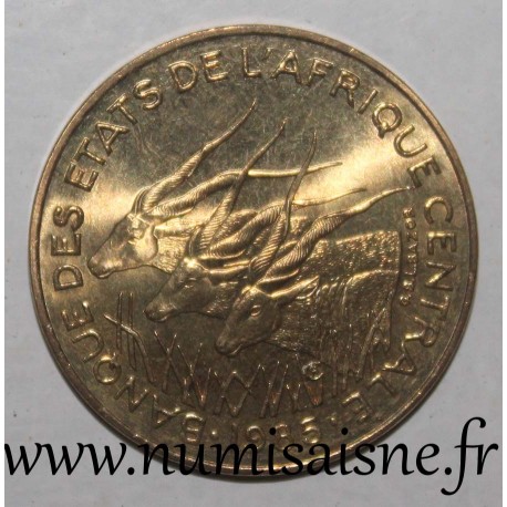 ZENTRALAFRIKANISCHE STAATEN - KM 9 - 10 FRANCS 1985