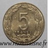 ÉTATS DE L'AFRIQUE CENTRALE - KM 7 - 5 FRANCS 2003