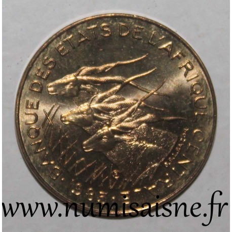 ZENTRALAFRIKANISCHE STAATEN - KM 7 - 5 FRANCS 1985 - Riesen-Elenantilope