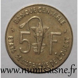 AFRIQUE DE L'OUEST - KM 2a - 5 FRANCS 1990 - FAO