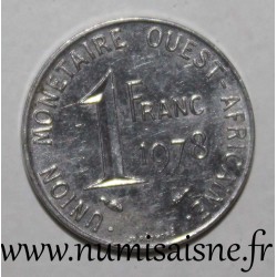 ÉTATS DE L'AFRIQUE DE L'OUEST - KM 8 - 1 FRANC 1978