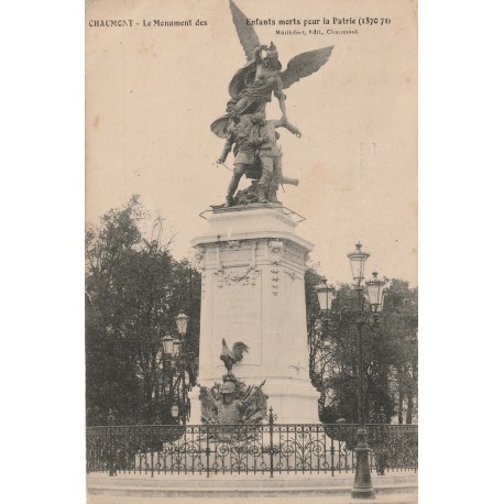 52000 - CHAUMONT - LE MONUMENT DES ENFANTS MORTS POUR LA PATRIE (1870-71)