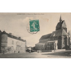 52220 - SOMMEVOIRE - L'HÔPITAL ET L'ÉGLISE NOTRE-DAME