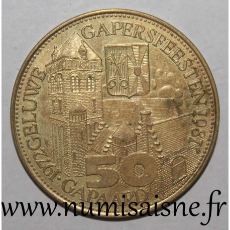 BELGIUM - Municipality token - 50 Gapaard 1981 - Geluwe - Gapersfeesten