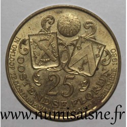 BELGIUM - Municipality token - 25 Oostendse florijn 1980