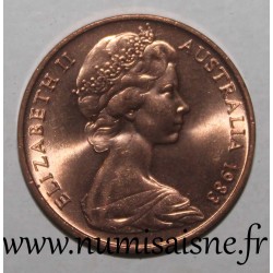 AUSTRALIE - KM 63 - 2 CENTS 1983 - Lézard à collerette