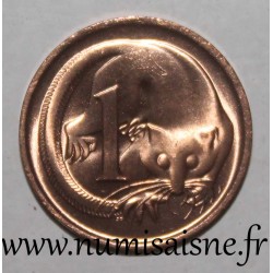 AUSTRALIE - KM 62 - 1 CENT 1980 - Marsupial volant pygmée