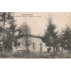 County 51330 - RAPSECOURT - THE CHURCH AND THE CEMETERY