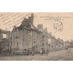 51700 - PORT-A-BINSON - QUARTIER DU VIEUX PORT - RUE DE LA FONTAINE - BOMBARDÉ LE 03/09/1914