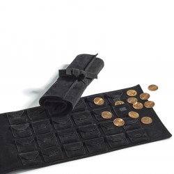 Velvet coin roll - 24 pockets for coins up to 50mm or Quadrum - DESTOCKING