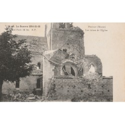 51360 - PRUNAY - GUERRE 1914-18 - LES RUINES DE L'ÉGLISE