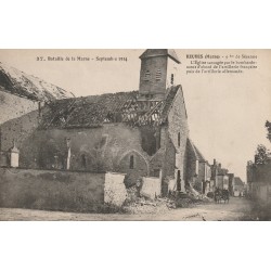 51120 - REUVES - BATAILLE DE LA MARNE  - SEPTEMBRE 1914 - L'ÉGLISE