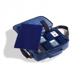 Coin Traveler - Nylon coin bag with 4 L-size trays (22, 33, 39 and 45mm)