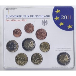 DEUTSCHLAND - Satz von 9 Euro-Münzen 2011 A - Berlin - 2 euro Nordrhein-Westfalen